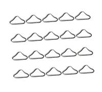 UPKOCH 22Pcs Metal Triangle Rings Trampoline Buckle Replacement for Outdoor Mesh Surface Sturdy Wear Resistant Buckles Easy Installation for Safe Fun