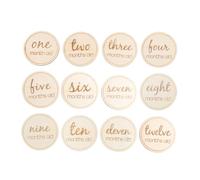 UPKOCH 24pcs Cards for Newborns Round Month Number Photography Props for Boy Girl Growth Commemoration Cute Design for Shower and Social Media Sharing