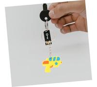 UPKOCH 24pcs Hawaiian Style Summer Keychain Lightweight PVC Backpack Charms and Purse Ornaments for Beach Party Decorations and Favors with Flamingo Ice Cream Watermelon Designs