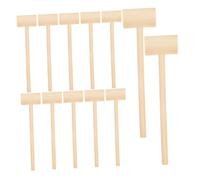UPKOCH 24pcs Mini Wooden Mallet for Chocolate Cracking Small Solid Wood Hammer with Rounded Edges Lightweight DIY Craft Tool and Party Game Accessory for Childrens Dexterity Development