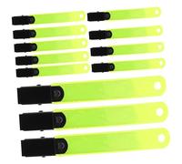 UPKOCH 24Pcs Reflective Trail Marking Clips Glow Clips for Hiking Accessories Durable PVC Design for Enhanced Visibility and Easy Attachment to Trees