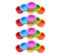 UPKOCH 24pcs Silicone Lizard Feeding Bowls for Reptiles with Smooth Surface and Reusable Design, Suitable for Gecko Tank and Habitat Tanks, Water and Food Dish for Leopard Gecko