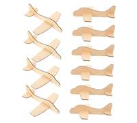 UPKOCH 24pcs Unfinished Wooden Airplane Crafts DIY Paintable Airplane Models for Hand-Painting and Creative Decor Smooth Texture Lightweight Wood for Arts and Crafts Projects