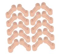 UPKOCH 24pcs Wooden Train Tracks Expansion Compatible with Wooden Train Track Systems Flexible Straight Rail Connectors for Railway Educational and Social Play Gift for Boys