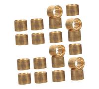 UPKOCH 25pcs Billiards Copper Hoop Accessories Cue Tip Replacement Pool Cue Ferrule Pool Tips Replacement Billiard Shooters Accessories Snooker Repair Kit Ferrules Golden
