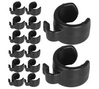 UPKOCH 25pcs Microphone Clips for Mic Stand Cable Clamp Plastic Holders Suitable for 25mm Diameter Tube Easy Installation Firm Wire Management for Concert Hall and Classroom