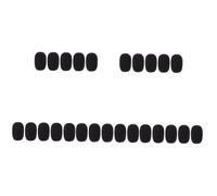 UPKOCH 25pcs Microphone Protective Covers Gooseneck Mic Covers for Voice Tube Mic Protectors for Sock and Windscreen Use