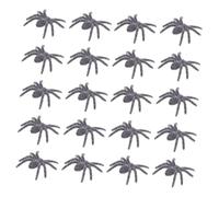 UPKOCH 25pcs Realistic Flocked Spiders Halloween Prank Props with Hairy Texture Lifelike Fake Tarantulas for Indoor Outdoor Haunted House Decor Spooky Party Favors Fake Spiders for