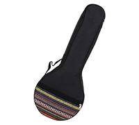 UPKOCH 26-inch Padded Banjo Gig Bag Ethnic Pattern Portable Shoulder Case for Banjo Adjustable Strap Black Base