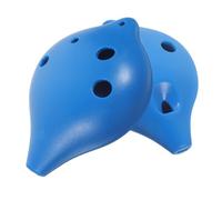 UPKOCH 2pcs 6-hole Tune Ocarina Set for Beginners and Boys and Girls, Blue Ceramic Musical Instruments with Flat and Long Mouthpieces, Portable Small Ocarina for Children and Adult Music Practice