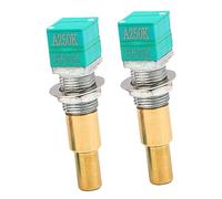 UPKOCH 2pcs A250K Guitar Potentiometer Replacement Short Split Shaft Metal Audio Pot for Electric Guitar Volume Control
