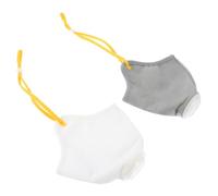 UPKOCH 2pcs Adjustable Breathable Dog Muzzle for Biting Prevention Nonwoven Bite Design Suitable for Various Breeds Safe and Durable Pet Supply Random Color