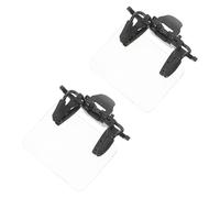 UPKOCH 2Pcs Adjustable Clip-On Eye Patch for Shooting Training, Eyeglass Sight Blocker with Semi- Standard Horizontal Shield, Aim Assistance for Indoor and Outdoor Target Practice