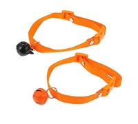UPKOCH 2pcs Adjustable Halloween Pet Collars with Pumpkin Ghost Pendants Lightweight Comfortable for Dogs and Cats Festive Cat Accessories