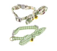 UPKOCH 2pcs Adjustable Kitten Collar with Detachable Rabbit Ear Decoration for Small Pets Soft Lightweight Material for Comfort and Security Cute Collars for Puppies and Cats for Daily