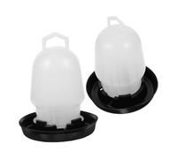 UPKOCH 2pcs Automatic Chicken Water Feeder Bucket for Poultry Compression Resistant Water Container with and Clean Design Suitable for Chickens Ducks Quail and Birds