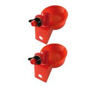 UPKOCH 2Pcs Automatic Chicken Waterer Cups Poultry Drinking Bowls for Quail Pigeon Bird Feeders Leak-resistant Water Dispensers Suitable for Chickens Ducks and Birds in Farm Garden Use