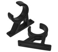 UPKOCH 2pcs Boat Hook Holder Pipe Clamp Bracket 42mm Black Nylon Quick Release Paddle Clip Boat Kayak Water Tube Holder Marine Oar Clamp