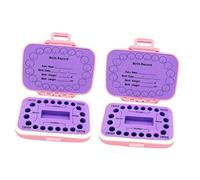 UPKOCH 2pcs Box Tooth Keepsake Box for Boys and Girls Tooth Holder Case for Saving and Creating Cherished Memories