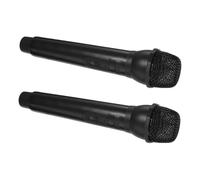 UPKOCH 2pcs Boy Girl's Simulated Microphone Plastic Toy Fake Mic for Stage Performance Role Play Pretend Play Activity