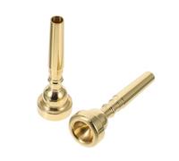 UPKOCH 2pcs Brass Trumpet Mouthpiece Replacement Effortless Skill Levels Easy Fit with Various Models Comfortable Touch Durable Mouthpiece