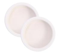 UPKOCH 2pcs Ceramic Reptile Feeding Bowls Large Round Water and Food Dish Escape for Lizards Geckos Turtles Snakes Small Pets Cage Decor