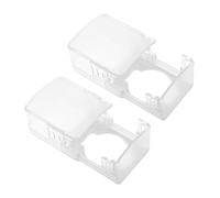 UPKOCH 2pcs Child Safety Door Knob Lock Covers with Hard to Unlock Design and Easy Installation, Abs Material Door Anti-Lock Covers for Storeroom and Toilet Protection