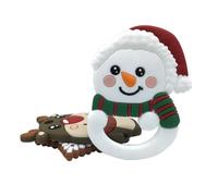 UPKOCH 2pcs Christmas Teething Toys Silicone Molar Rods for Months Chew Toys Teether Plaything Random Style