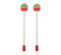 UPKOCH 2pcs Colorful Lollipop Shaped Marimba Mallets Drumsticks for Boys and Girls for Xylophone and Glockenspiel Comfortable Grip for Easy Playing
