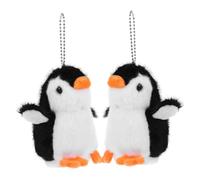 UPKOCH 2pcs Cute Plush Penguin Pendant Keychain Soft Stuffed Animal Bag Charm for Adults Adorable Hanging Ornament for Backpacks and Keys Funny Cartoon Design Gift
