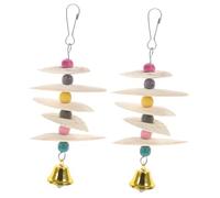 UPKOCH 2pcs Cuttlebone Bird Chew for Parrots Calcium Supplement and Beak Health Natural Bird Cage Supplies Fun Safe for Budgies Conures Cockatiels Random Color