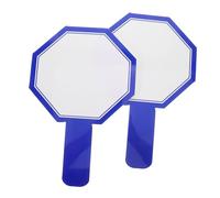 UPKOCH 2pcs Double Sided Dry Erase Boards Portable Mini Whiteboard Paddles for Classroom Voting Scoring and Drawing Reusable Handheld Boards for Students Teachers Education
