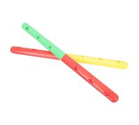 UPKOCH 2Pcs Dual Color Relay Race Sticks for Adults Skid Lightweight Fitness Bars Competition Sports Tool to Cooperation and Coordination