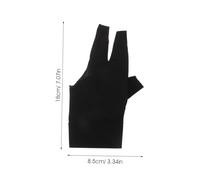 UPKOCH 2Pcs Elastic Snooker Gloves Breathable Three-finger Billiard Gloves for Men and Women for Cue Sports Training and Playing