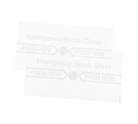 UPKOCH 2pcs Fire Alarm Glass Panel Cover Essential Emergency Replacement for Manual Switches and Durable Design Easy Installation for Various Scenarios