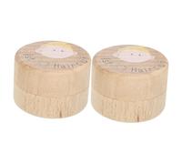 UPKOCH 2pcs First Haircut Keepsake Wooden Box for Boys and Girls Container Capacity Memory Holder for Boys and Girls Adorable Nursery Decor and Thoughtful
