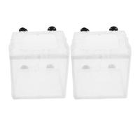 UPKOCH 2pcs Fish Breeding Box Small Transparent Aquarium Separator for Guppy Shrimp Betta with Mesh Net Floating Isolation Incubator for Safe Fry Hatching and Controlled Water Flow