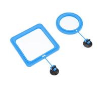 UPKOCH 2pcs Fish Feeding Rings for Aquarium Tropical Fish Tank Small Square round Floating Food Dispenser with Suction Cups and Betta