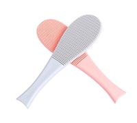 UPKOCH 2pcs Fish-shaped Cat Tongue Comb Brush Pet Grooming Massaging Tool for Shedding Removal, Soft Plastic Slicker Brush Raised Bristles for Cats, Suitable for Daily Fur Care and Massage