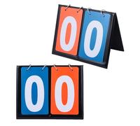 UPKOCH 2pcs Flipper Score Keeper Portable Tabletop Basketball Scoreboard for Schools Community Events Easy to Use Game Scorer with Efficient Two Updates for Tournaments