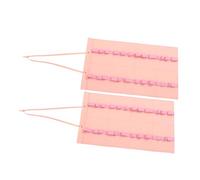 UPKOCH 2pcs Foldable Felt Drumstick Organizer Taekwondo Belt Display Rack Lightweight Hanging Storage Bag for Karate Mallets Belts Portable Wall Holder for Studio Dojo Practice Pink