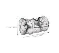 UPKOCH 2pcs Foldable Shrimp Cage Fishing Net Trap Portable Nylon Crab Minnow Crawfish Bait Cast for Recreational and Professional Aquatic Farming and Fishing