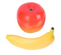 UPKOCH 2pcs Fruit Shakers Maraca Instruments, and Banana Plastic Musical Percussion , Educational Simulation Fruit Sound Rattles for Early Learning and Play