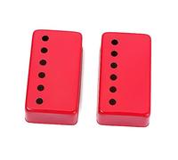 UPKOCH 2pcs Fully Enclosed Brass Pickup Cover for Electric Guitar Red Humucker Shield to Protect against Corrosion Fits Single Coil Pickup Style and Stain-resistant Design