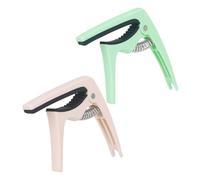 UPKOCH 2Pcs Guitar Capo Clip Abs for Acoustic Electric Guitar Ukulele Design with Stable Grip Lightweight and Convenient for Creative Chord Playing