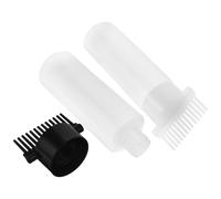 UPKOCH 2pcs Hair Oil Applicator Comb Bottles for Quick Application, Multifunctional Plastic Hair Dying Tools Suitable for Home Use and Professional Salons