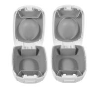 UPKOCH 2pcs Hearing Aid Storage Box - Hard Protective Case Cushioned Compact Holder Waterproof Organizer - Travel Hearing Aid Accessories Container Pocket Size