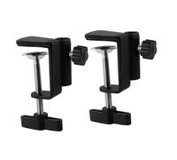UPKOCH 2pcs Heavy-duty Metal Base Microphone Clamp with C-shaped Table Fixed Clip Cantilever Bracket Mic Holder for Desktop Studio Broadcasting and Stage Use