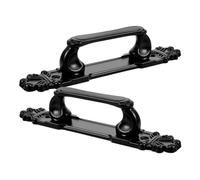 UPKOCH 2pcs Heavy-Duty Vintage Barn Door Handles Thickened Metal Pulls for Sliding Doors Retro Gate Furniture Hardware Easy Installation Black Small
