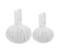UPKOCH 2Pcs Herbal Wormwood Massage Balls Set for Back and Feet, Large Extra Large Chinese Spa Compress Pouches for Thai Style Therapy and Hand Massage Equipment